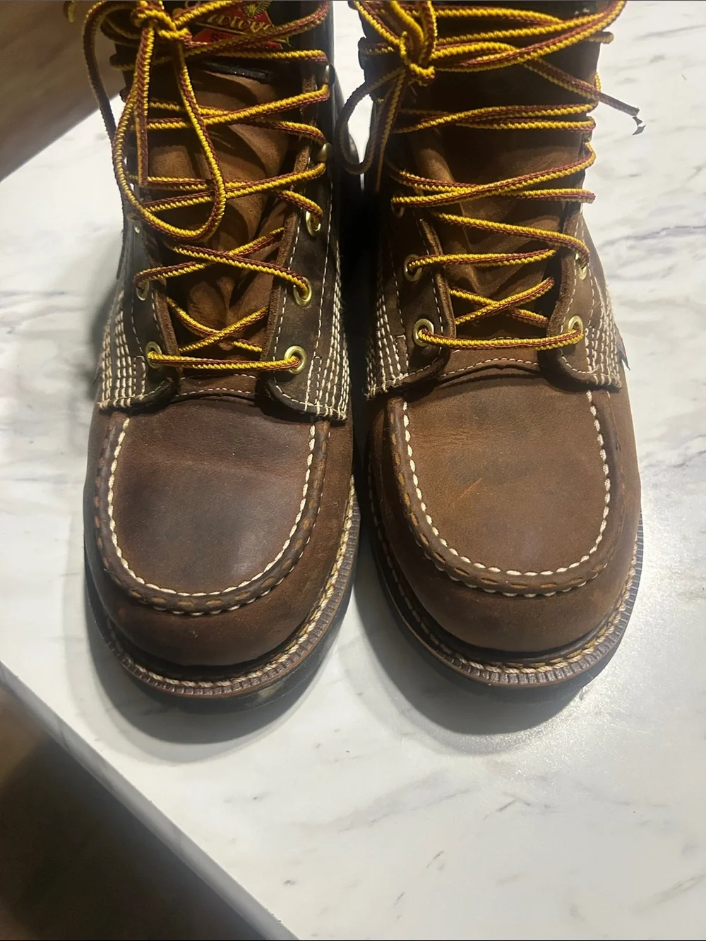 Thorogood  Brown Leather Men's Work Boots size 9.5D $185.00